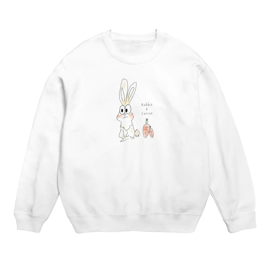 potetoaiのRabbit & Carrot Crew Neck Sweatshirt