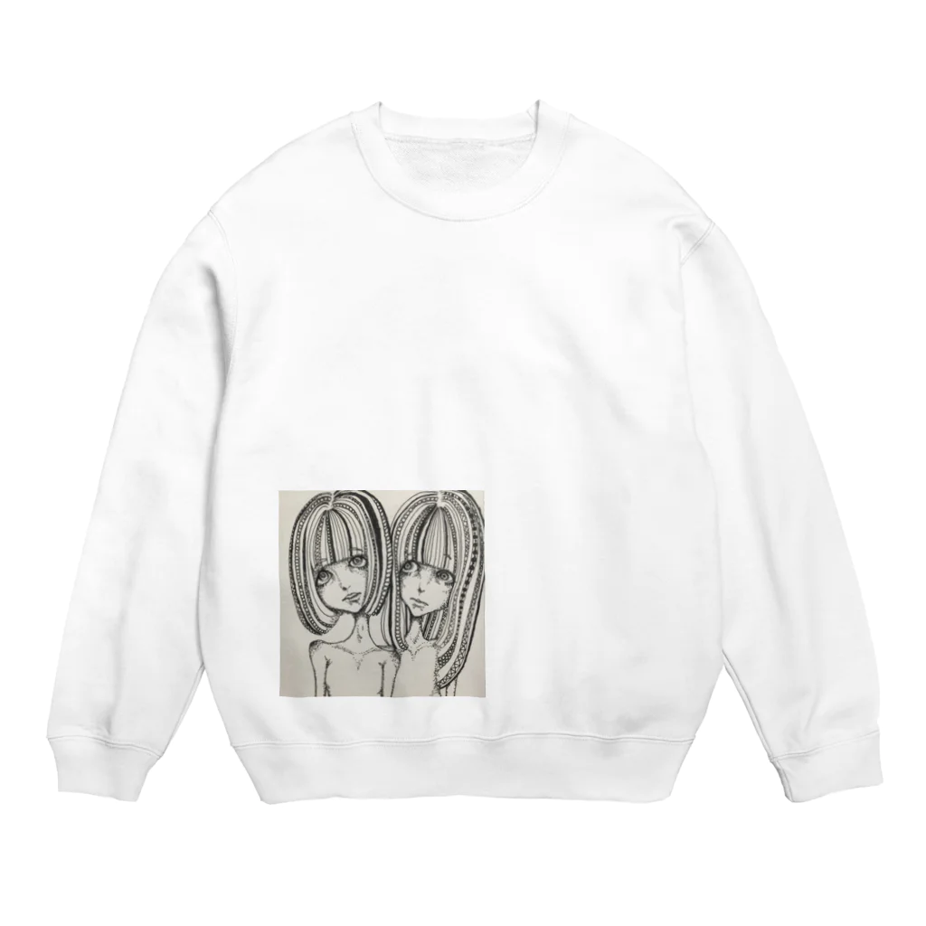 nyapikopiの双子さん Crew Neck Sweatshirt