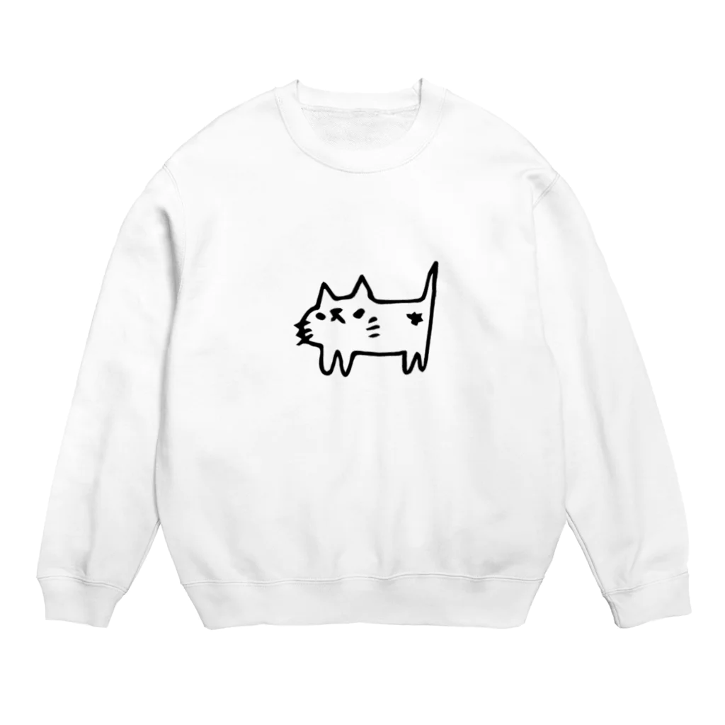 こむにんのコムニタイムのネコ Crew Neck Sweatshirt