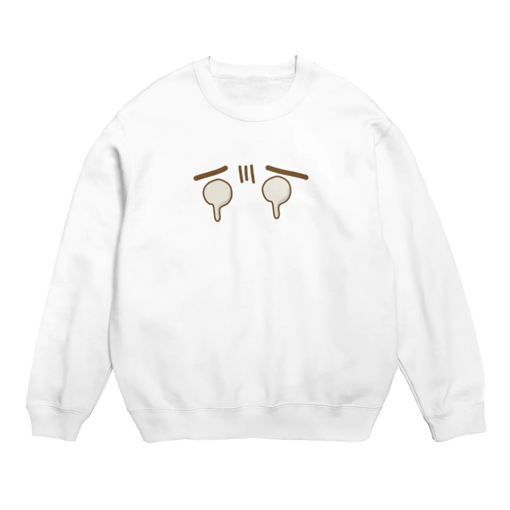 chikoショップの泣き顔 Crew Neck Sweatshirt