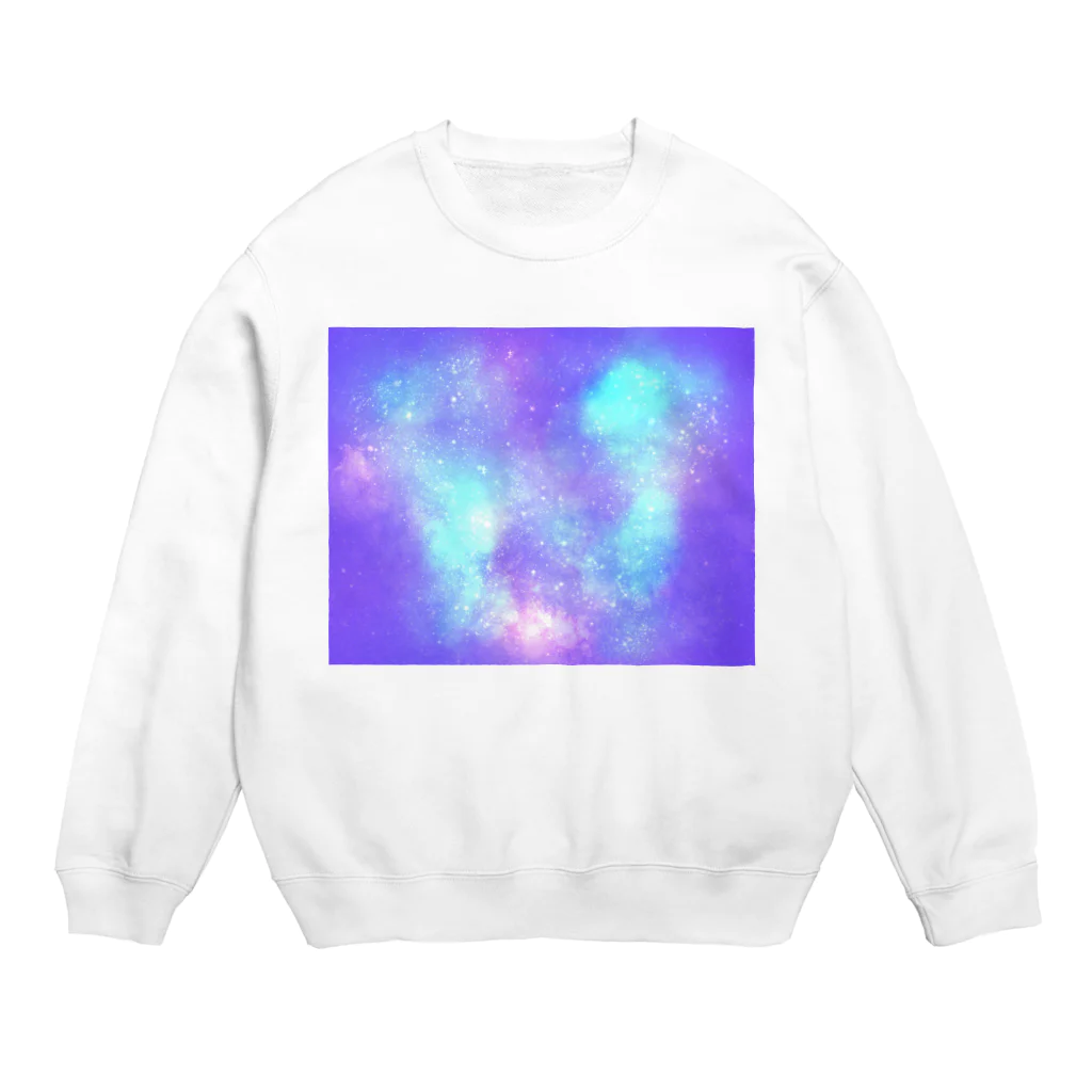 ぽめもものギャラクシー宇宙 Crew Neck Sweatshirt