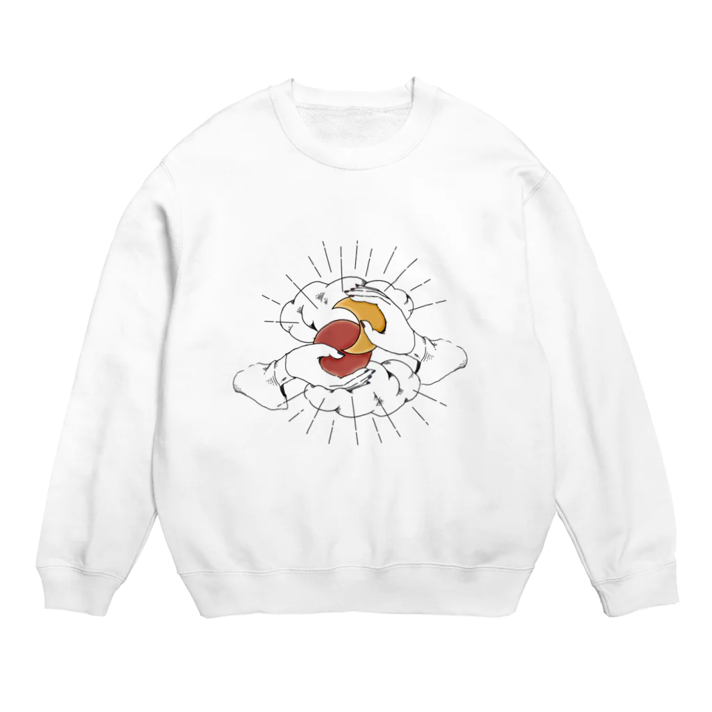 星野 夜の月の私と太陽のあなた Crew Neck Sweatshirt