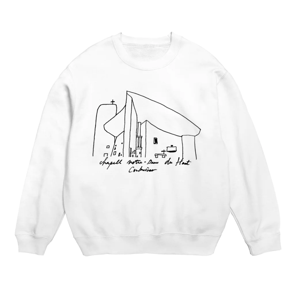 okky'sのコルビジェ ロンシャンの礼拝堂 Crew Neck Sweatshirt