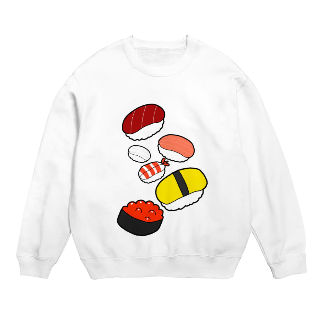 かわいいもののおみせ　いそぎんちゃくのお寿司 Crew Neck Sweatshirt