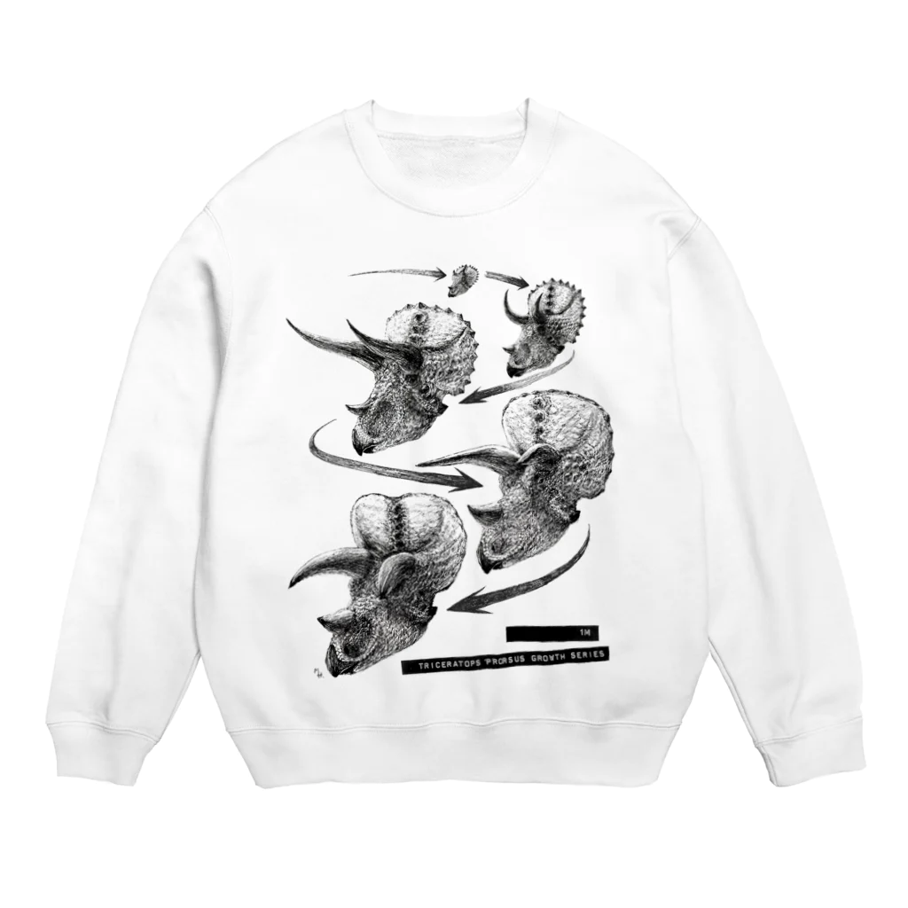 segasworksのTriceratops prorsus growth series Crew Neck Sweatshirt