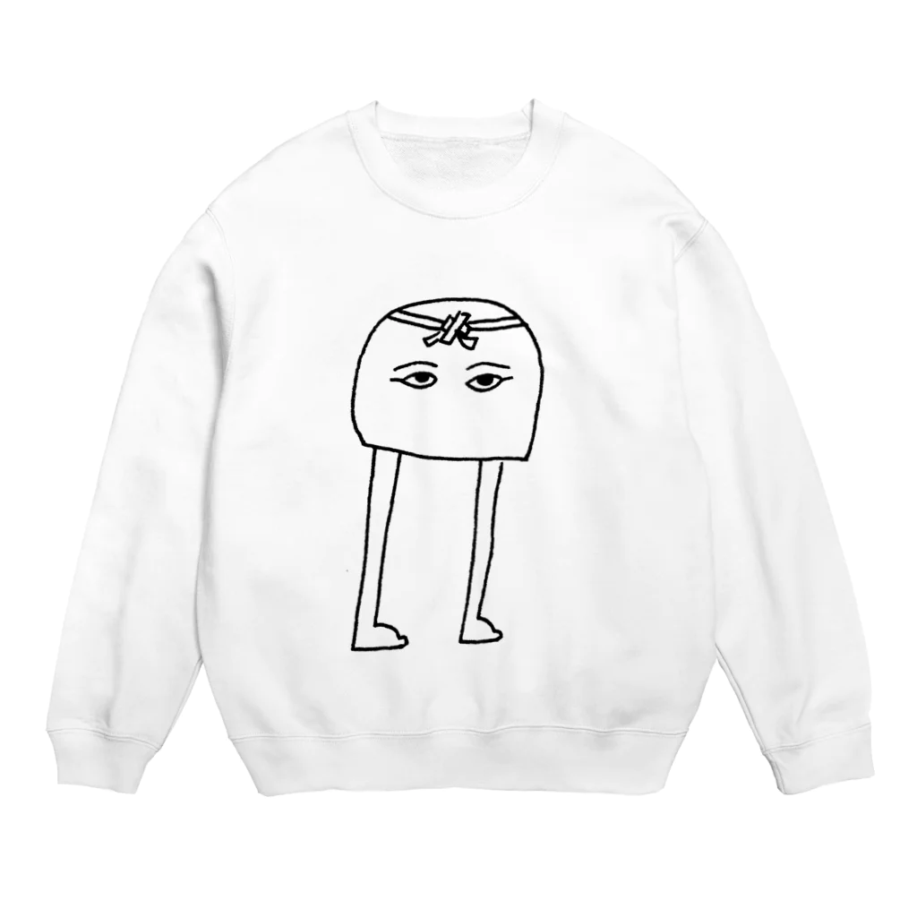 Sylvia T Egyptのはちまきメジェド神 Crew Neck Sweatshirt