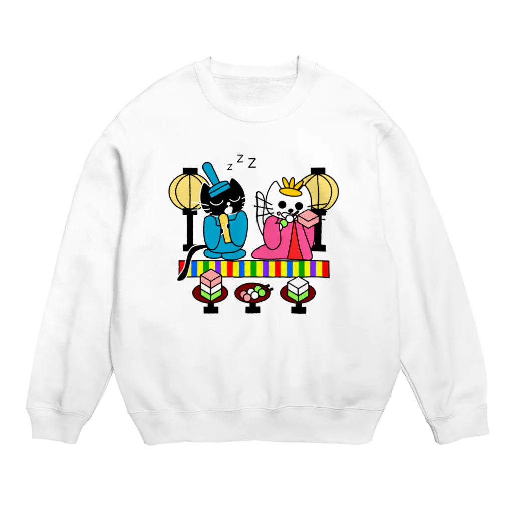 J's Mart 2ndのたまとクロの雛祭り Crew Neck Sweatshirt