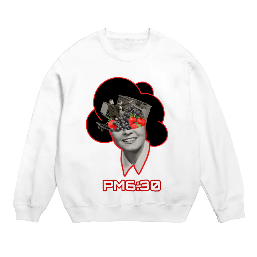 はぴふらのPM6:30 Crew Neck Sweatshirt