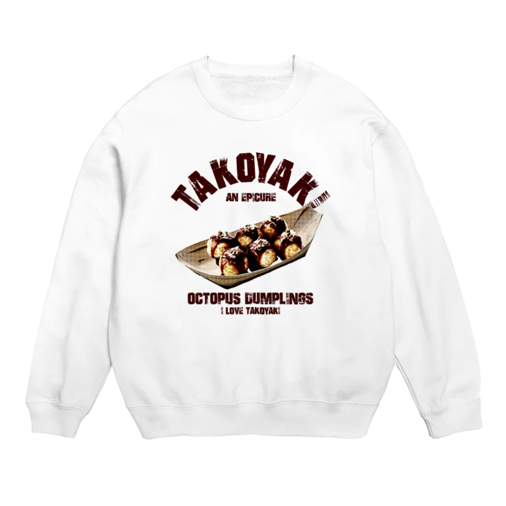 NAGOMI-Creationの大阪名物 たこ焼き ヴィンテージstyle Crew Neck Sweatshirt