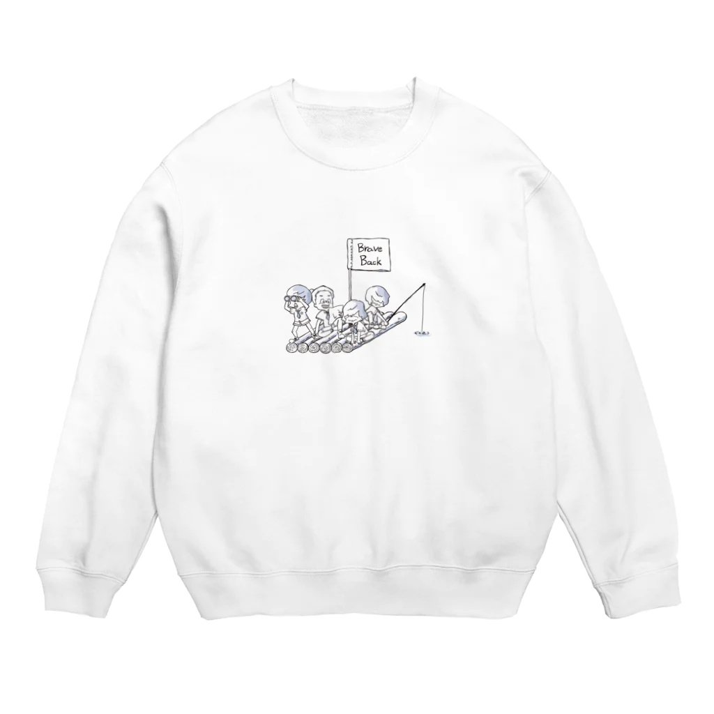 Brave Backのraft イカダ Crew Neck Sweatshirt