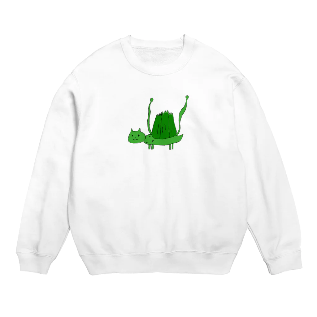 お絵描きのかめ Crew Neck Sweatshirt