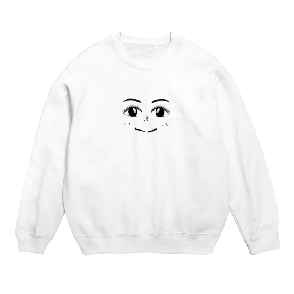 きらめき亭のフェイス☆ Crew Neck Sweatshirt