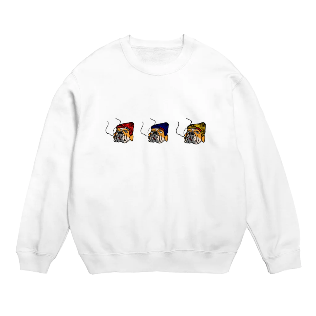 seemのブルドック三兄弟 Crew Neck Sweatshirt