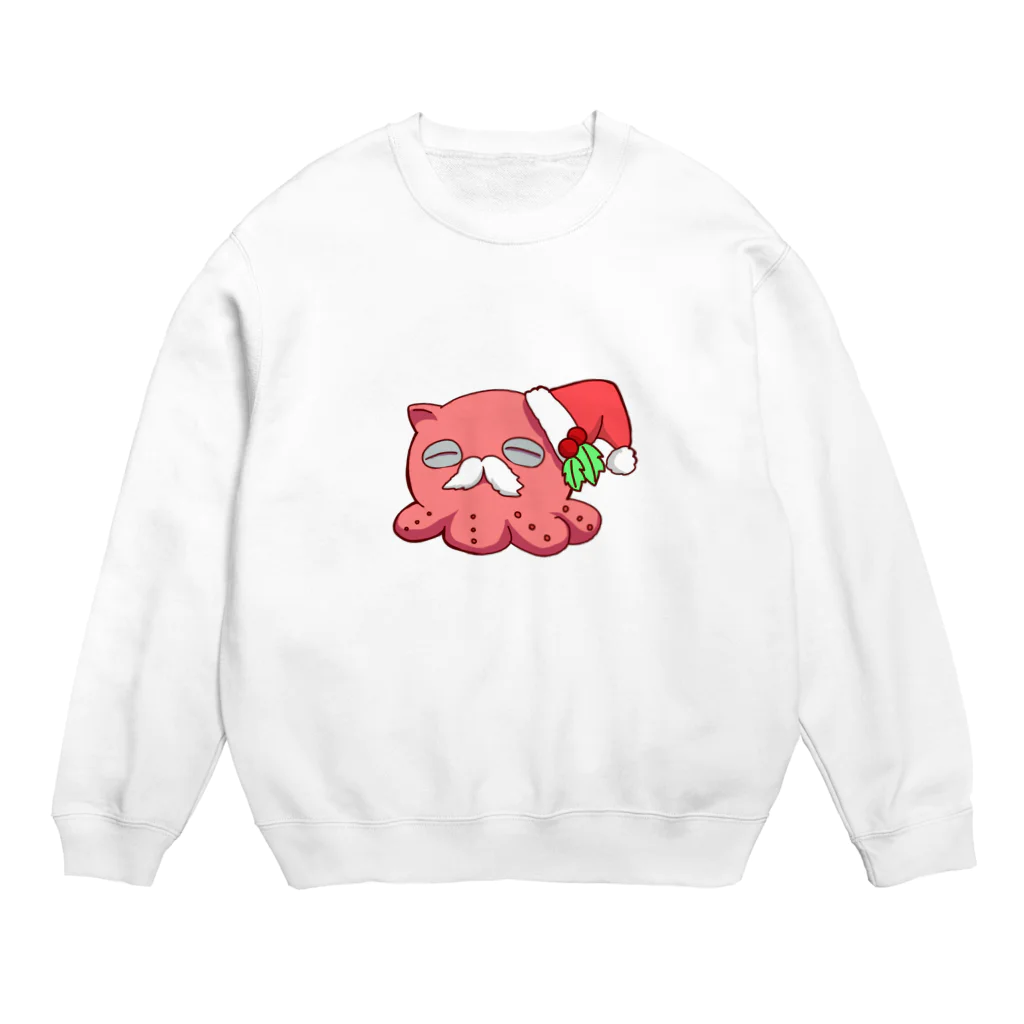 レイくんのおみせのクリスマスメンダコ Crew Neck Sweatshirt