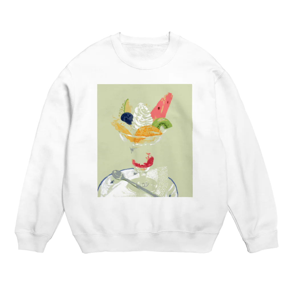 漆原 さくらのごほうびパフェ Crew Neck Sweatshirt