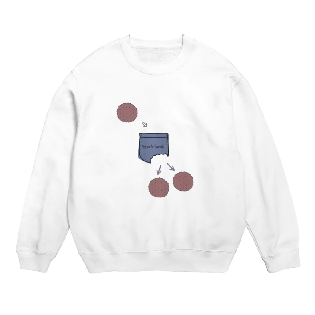 数学女学生の増えるビスケット Crew Neck Sweatshirt