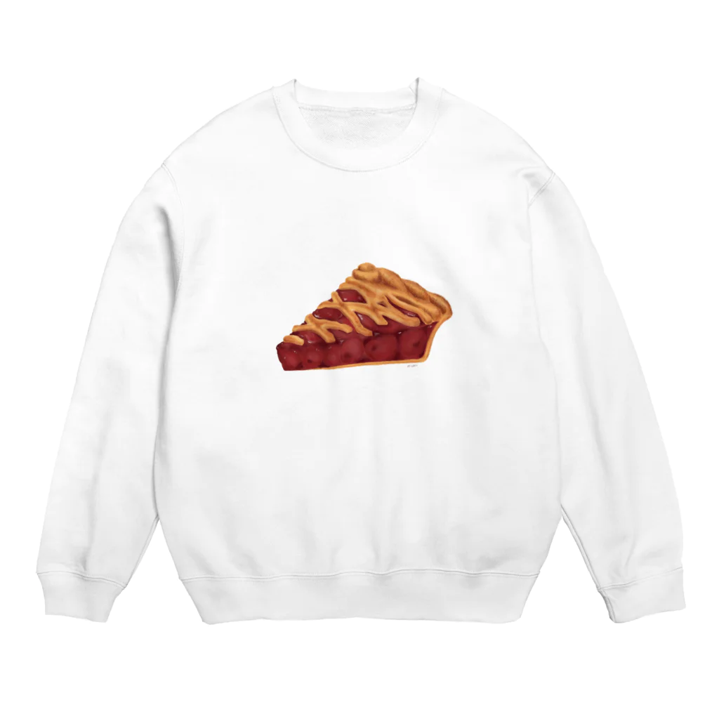 たべもの屋さんのCherry pie Crew Neck Sweatshirt