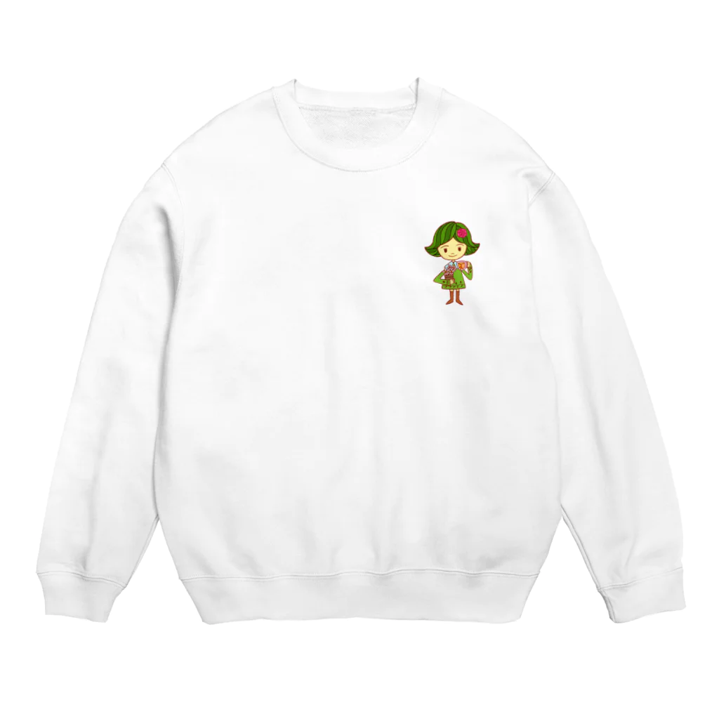 テクタク工房のハーブちゃん Crew Neck Sweatshirt