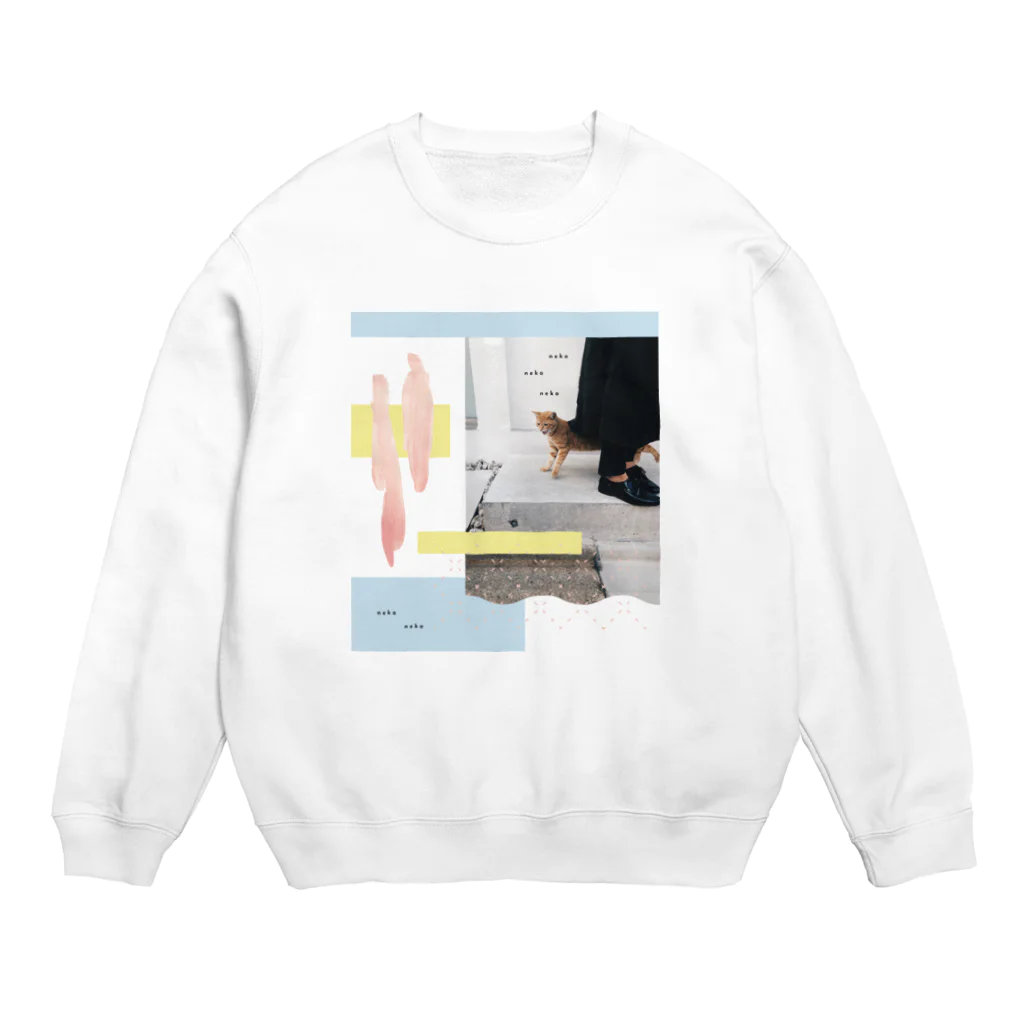 こだまのｎｅｋｏ（ いかく ） Crew Neck Sweatshirt