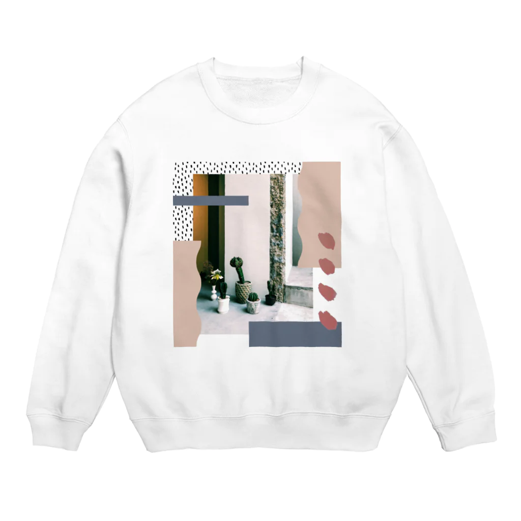 こだまのサボテン Crew Neck Sweatshirt