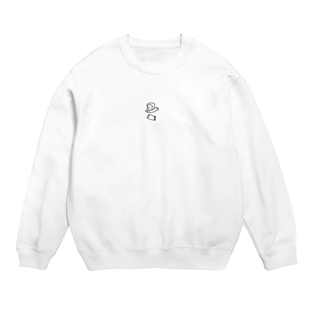 ぱんの眠い パン さん Crew Neck Sweatshirt