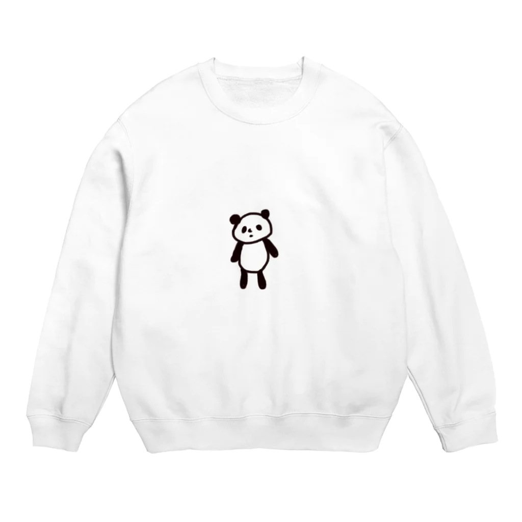 ぽよ子のふてくされパンダ Crew Neck Sweatshirt