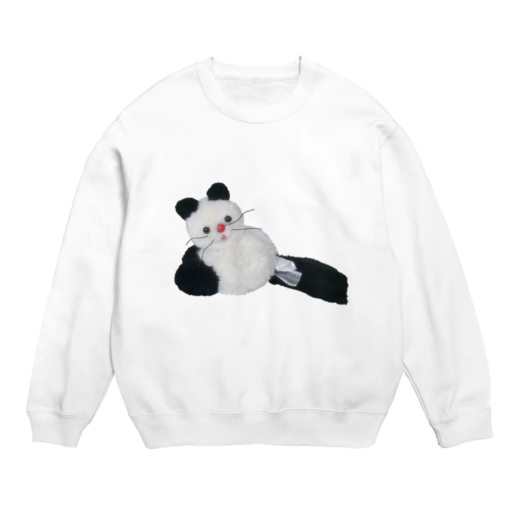 KAHOの黒靴下の猫ちゃん Crew Neck Sweatshirt