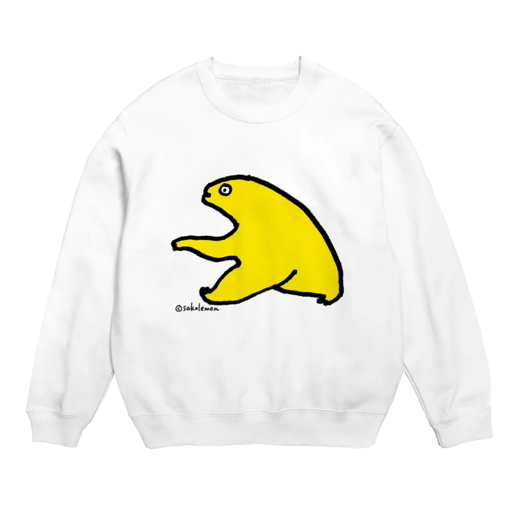  むきむき   地球生活のあるく Crew Neck Sweatshirt