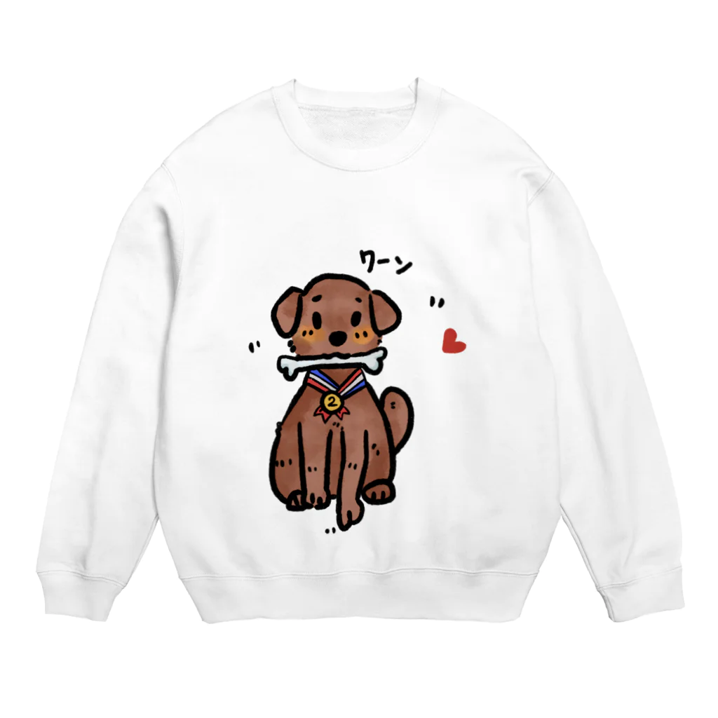 シェリーズワールドのナンバーワンになれなったワンちゃん Crew Neck Sweatshirt