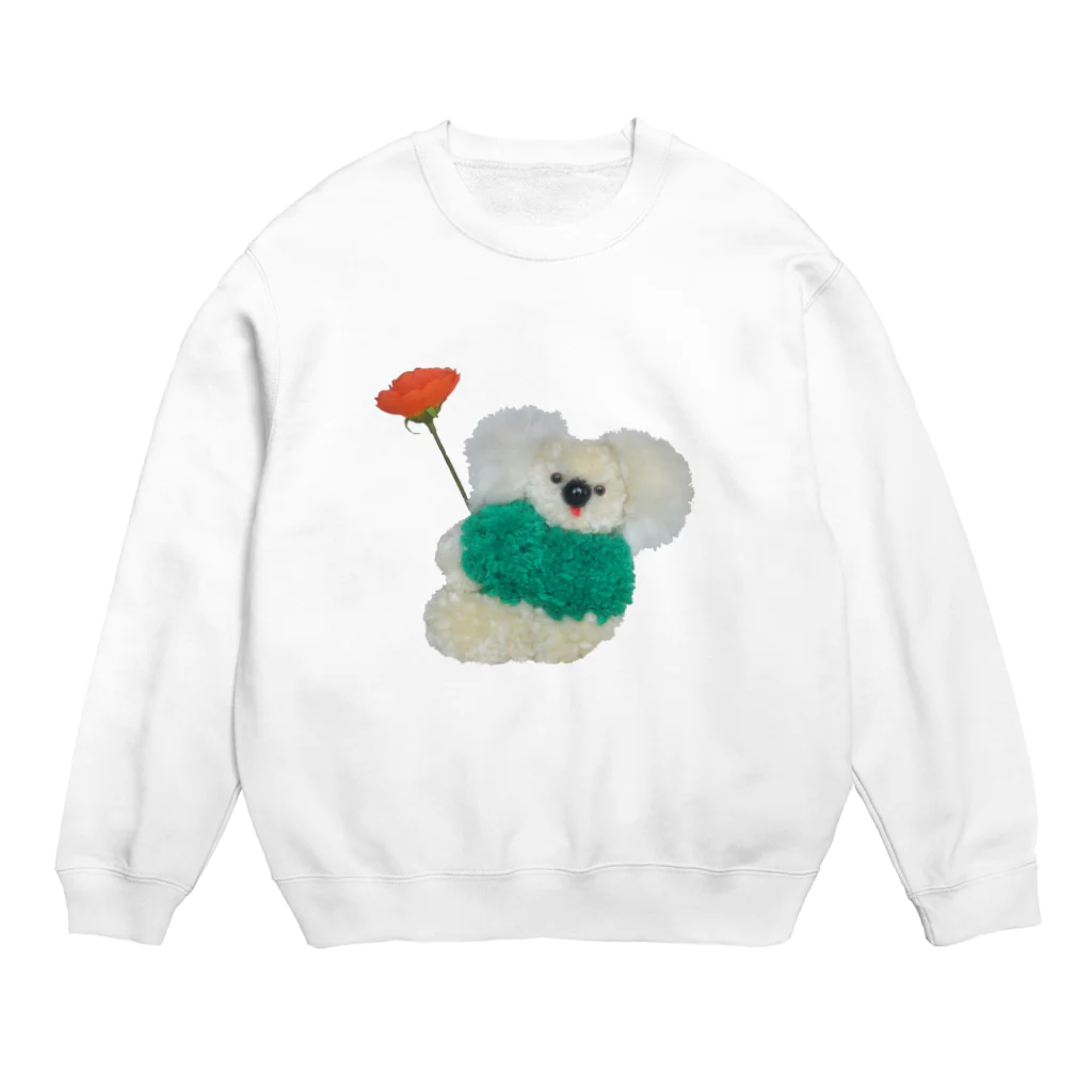 KAHOのもふもふ耳のこあらちゃん Crew Neck Sweatshirt