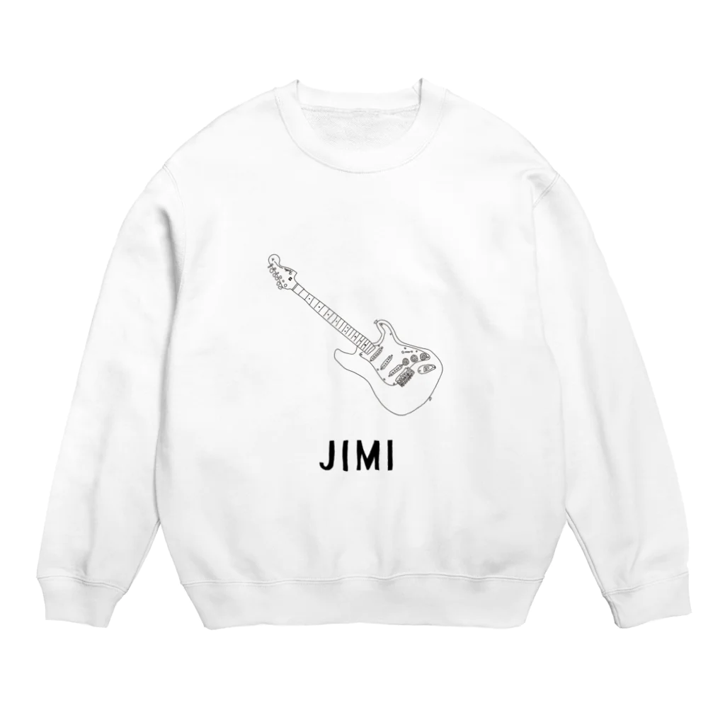 Handwritten GuitarsのJIMI -black line- Crew Neck Sweatshirt