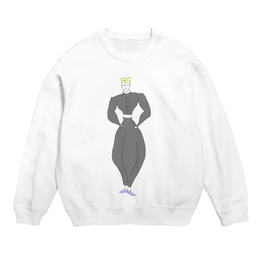 愛と幸せの魔法使いのしゃれおつツッパリベイビー Crew Neck Sweatshirt