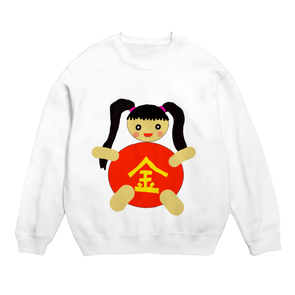 Densetsu-Kaito-Hの女金（除菌）太郎 Crew Neck Sweatshirt