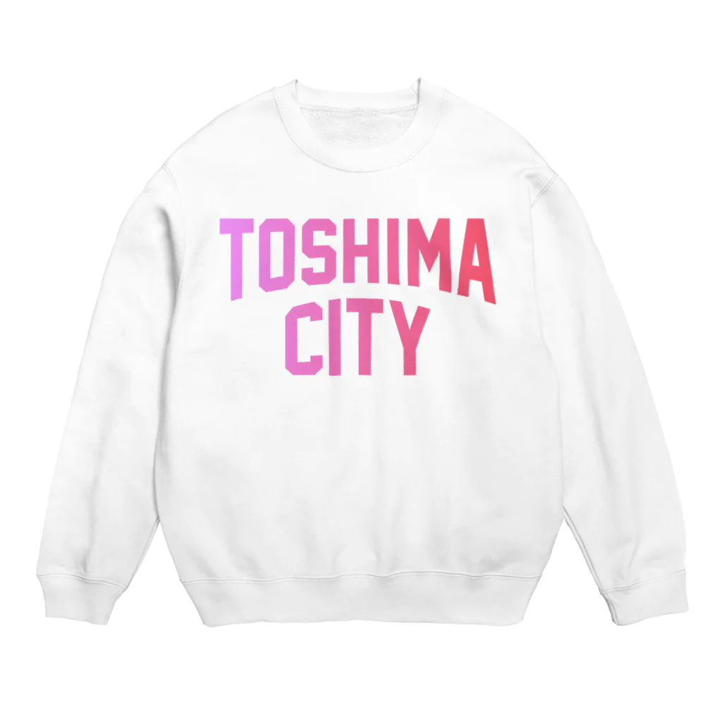 JIMOTOE Wear Local Japanの豊島区 TOSHIMA CITY ロゴピンク Crew Neck Sweatshirt