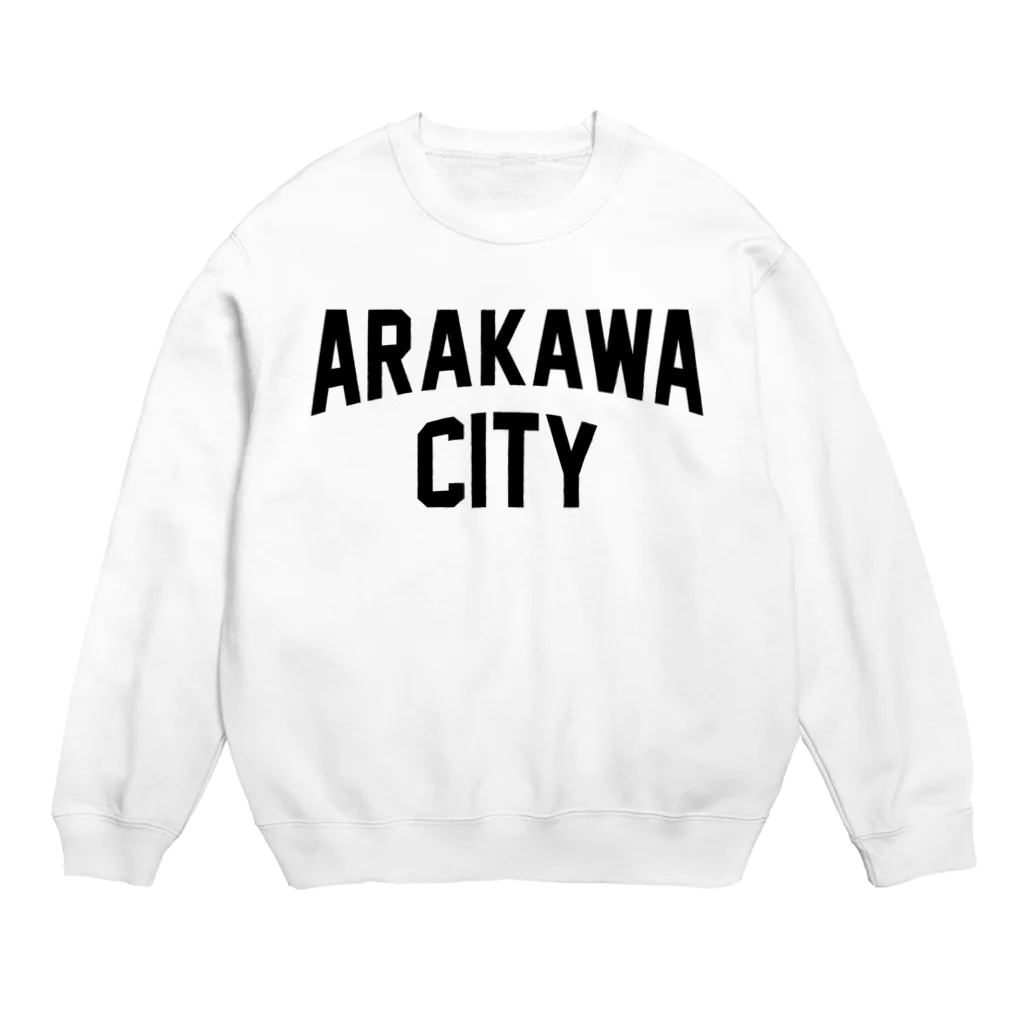 JIMOTO Wear Local Japanの荒川区 ARAKAWA WARD ロゴブラック スウェット