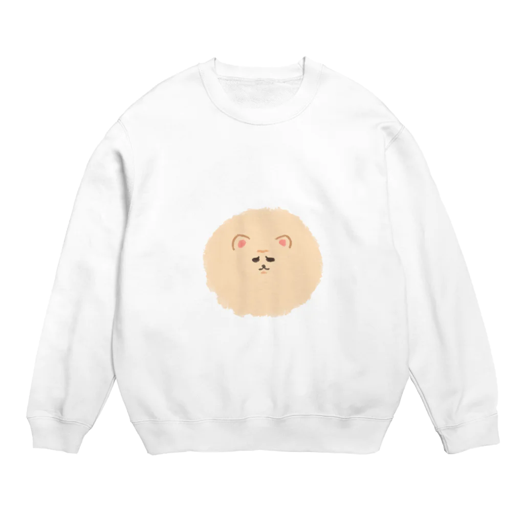 いくら丼のふえくされたポメ　薄茶 Crew Neck Sweatshirt