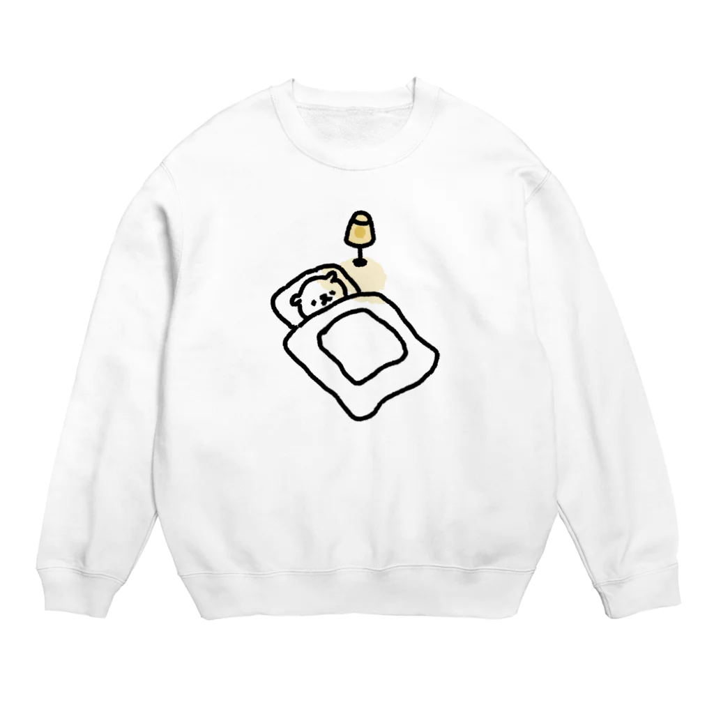 しいくいんのつら犬　眠れない夜 Crew Neck Sweatshirt