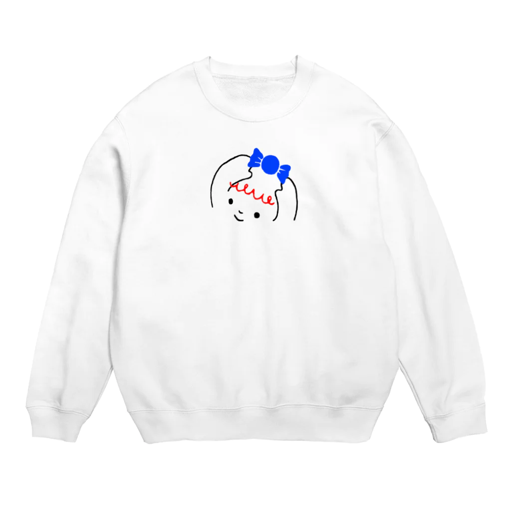 ふわふわ色emiのハッピーちゃん Crew Neck Sweatshirt