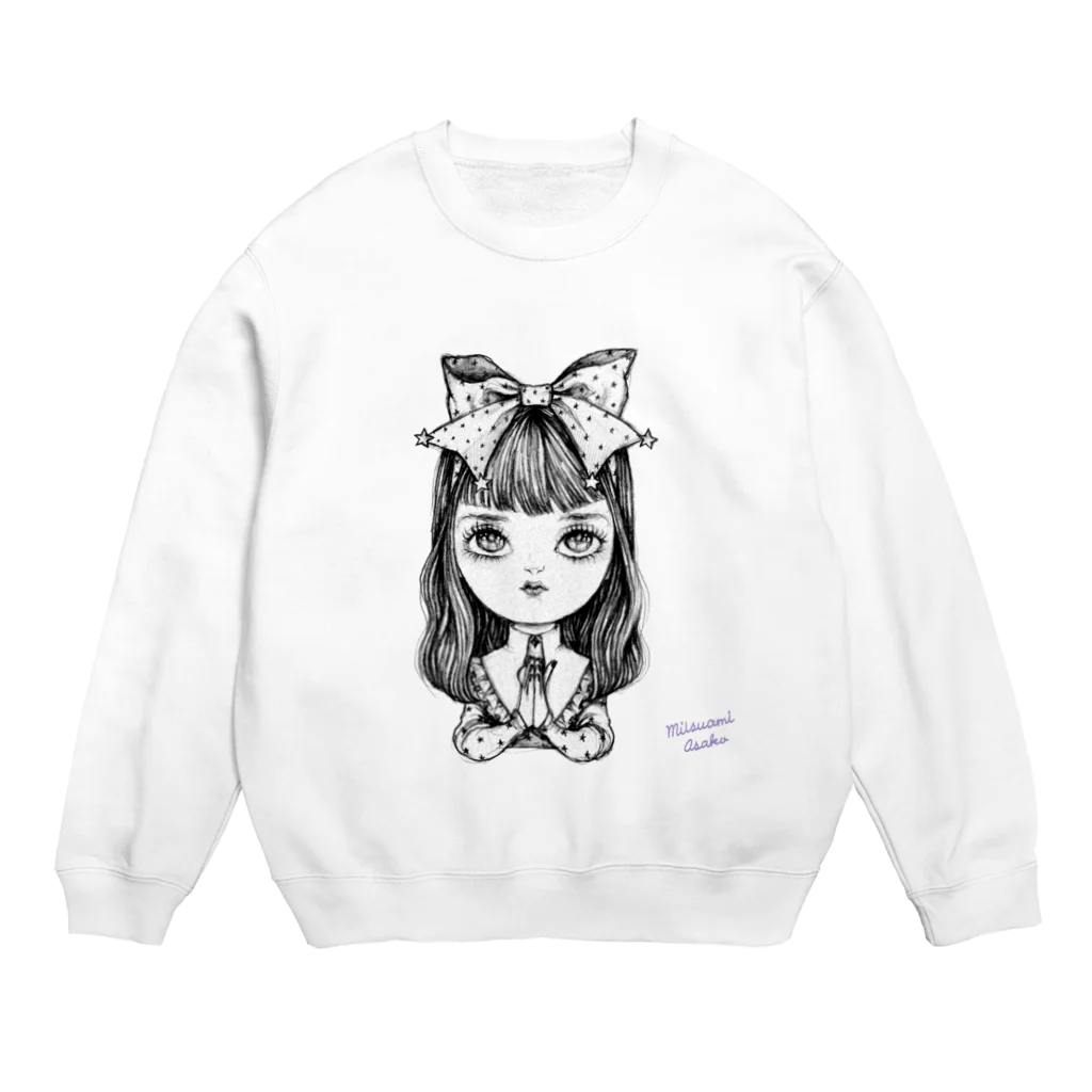 みつあみあさこのgothic girl Crew Neck Sweatshirt