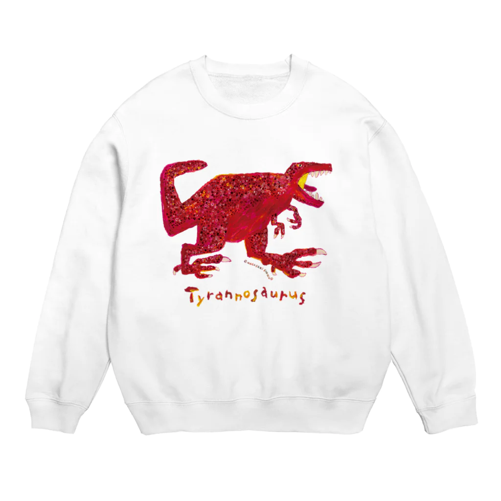 長崎真悟のティラノサウルス Crew Neck Sweatshirt