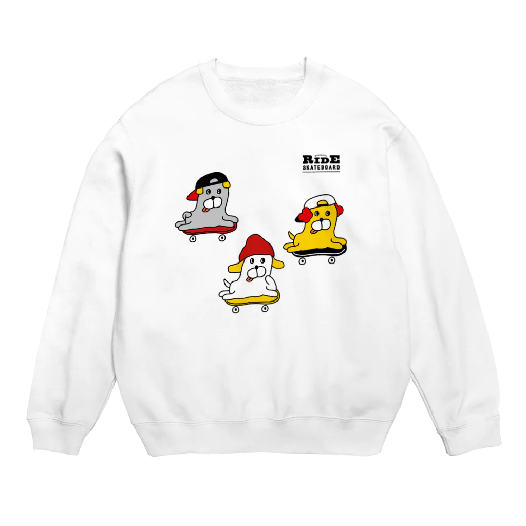 yoko45のワンダフルな犬（トリオ） Crew Neck Sweatshirt