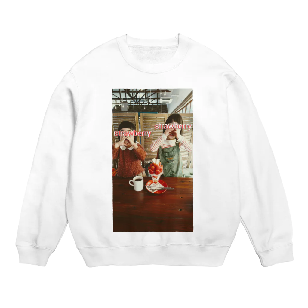 pARuのstrawberry Crew Neck Sweatshirt