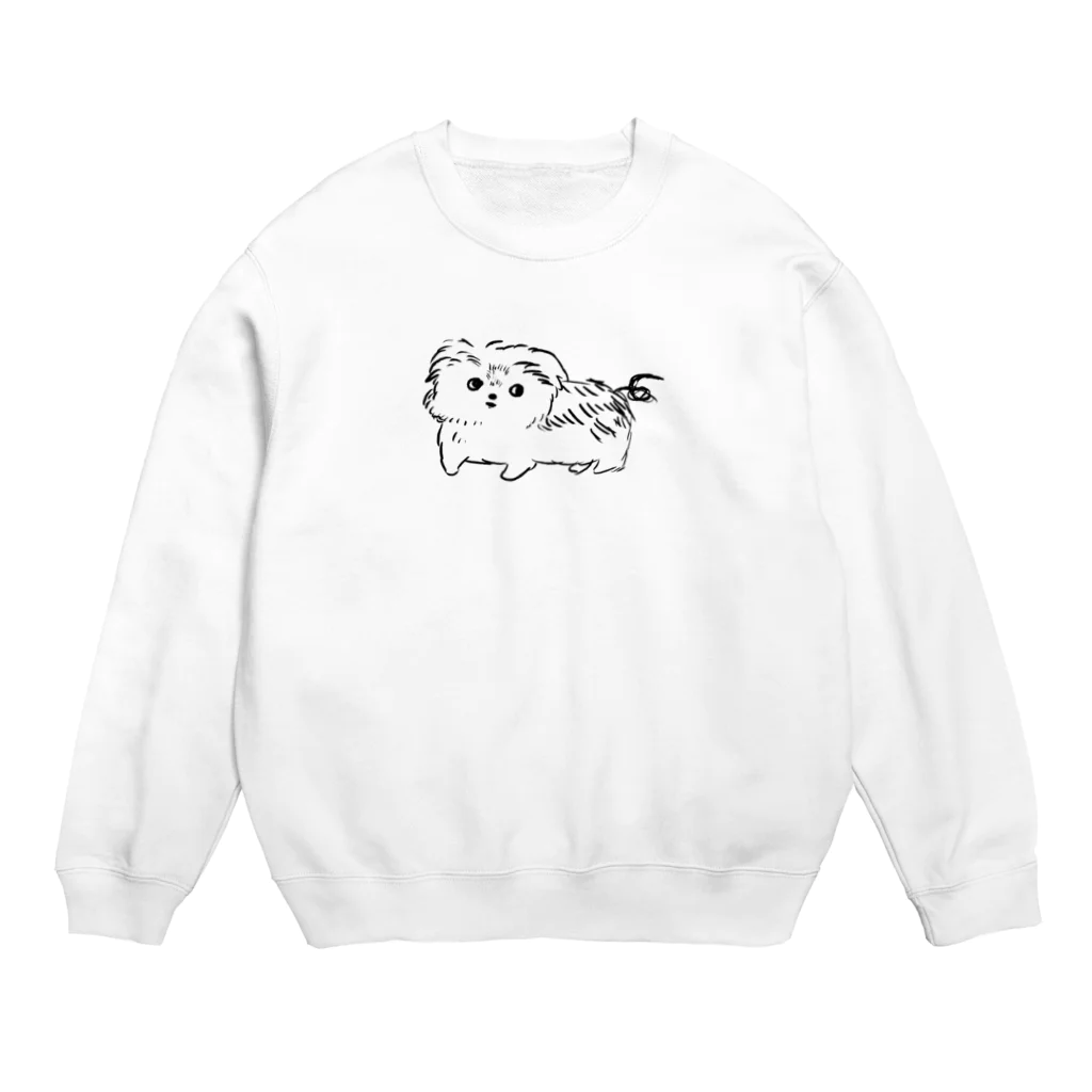 スタジオ腹八分 売店の実家の犬 Crew Neck Sweatshirt