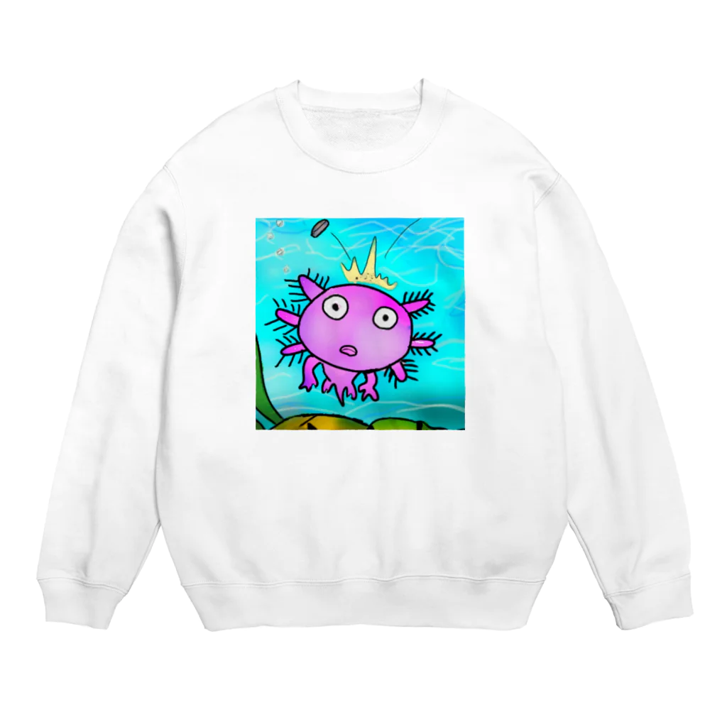 みぅ福島のユルいウーパールーパー　第2 Crew Neck Sweatshirt