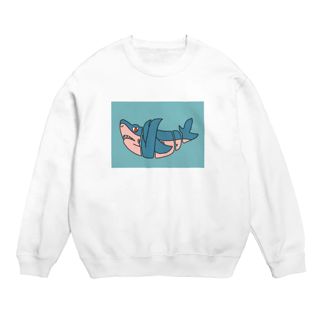 上坂えるのさめっとくん Crew Neck Sweatshirt