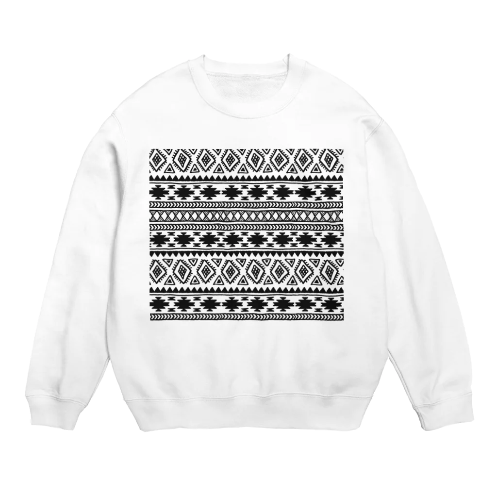 ネイティブ柄専門ショップのオルテガ柄D Crew Neck Sweatshirt