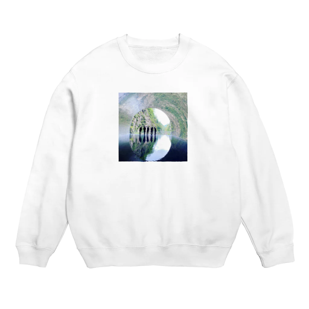 魚@新型ハリアー27日納車の風景柄 Crew Neck Sweatshirt