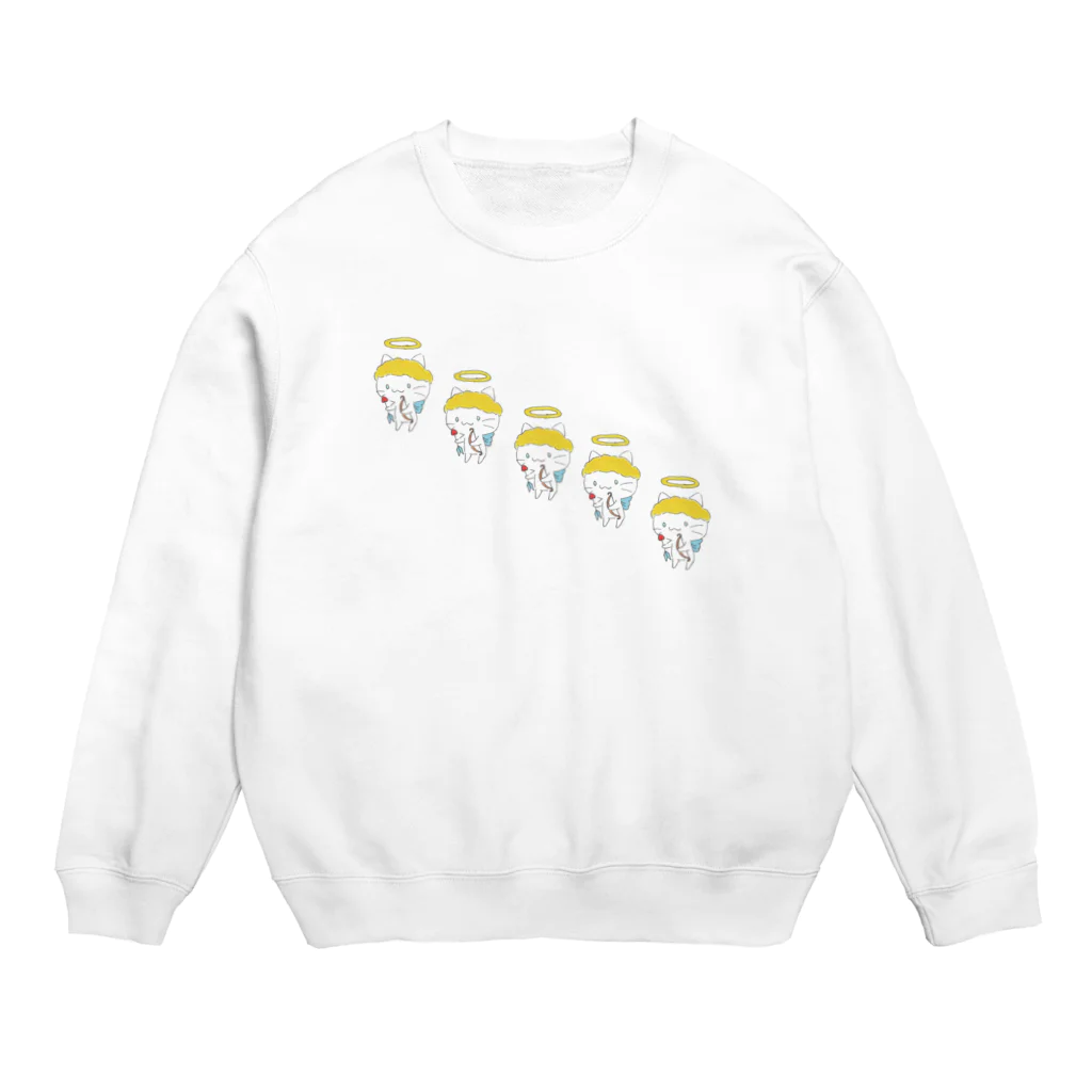 とらねこカフェのニャンジェル2 Crew Neck Sweatshirt