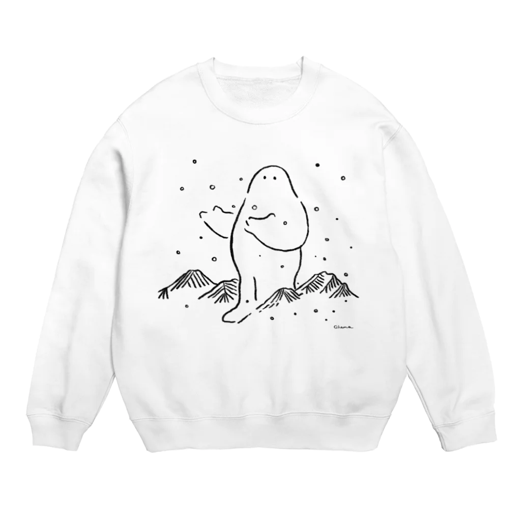 大浜綾子のだいだらぼっち　雪 Crew Neck Sweatshirt