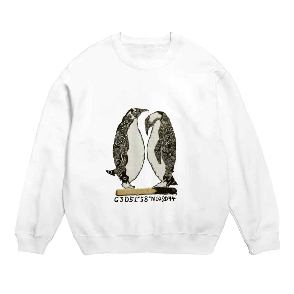 ツチダの仲良しペンギン Crew Neck Sweatshirt